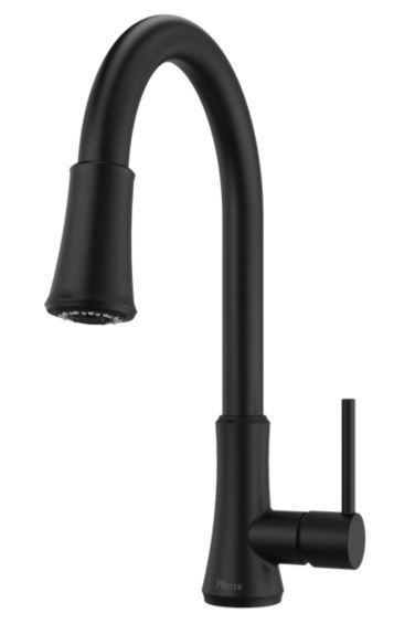 PRICE PFISTER 1 HANDLE PULL DOWN KITCHEN FAUCET MATTE BLACK