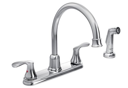 CFG TWO HANDLE HIGH ARC KITCHEN FAUCET CHROME