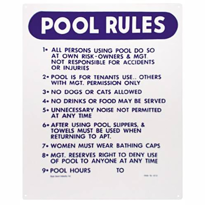 Pool Signs