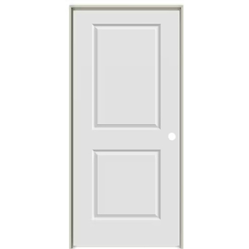 24" x 80" x 1-3/8" HC Primed 2 Panel Pre-Hung Interior Door Unit - Single Bore - Left Hand