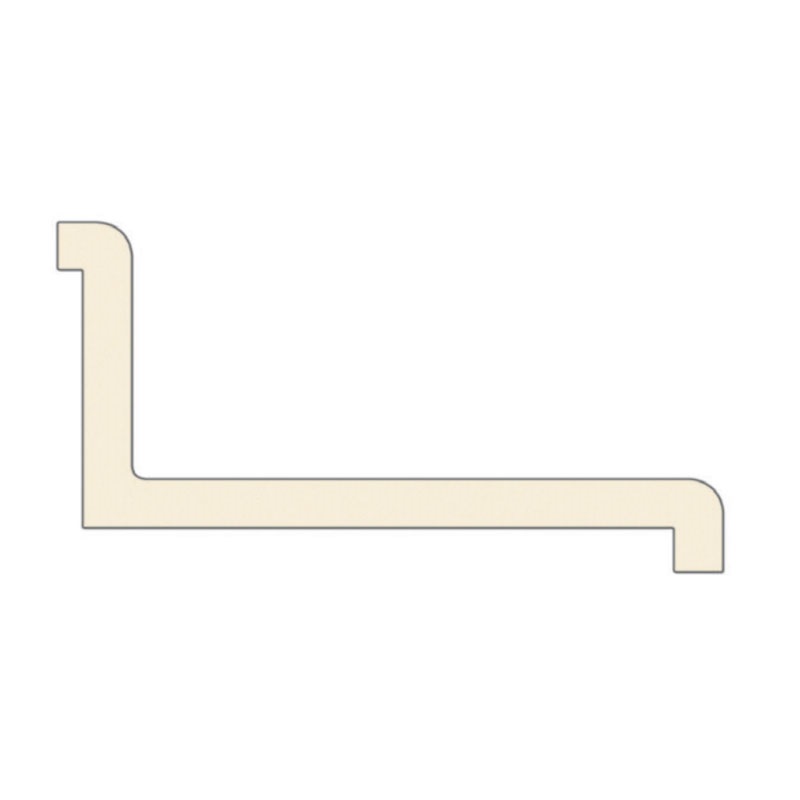 White Left Hand Countertop End Cap