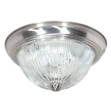 11" Flush Dome O.R Brz/Opal Glas