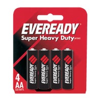 AA Eveready Heavy Duty Alkaline Batteries - 4/pack