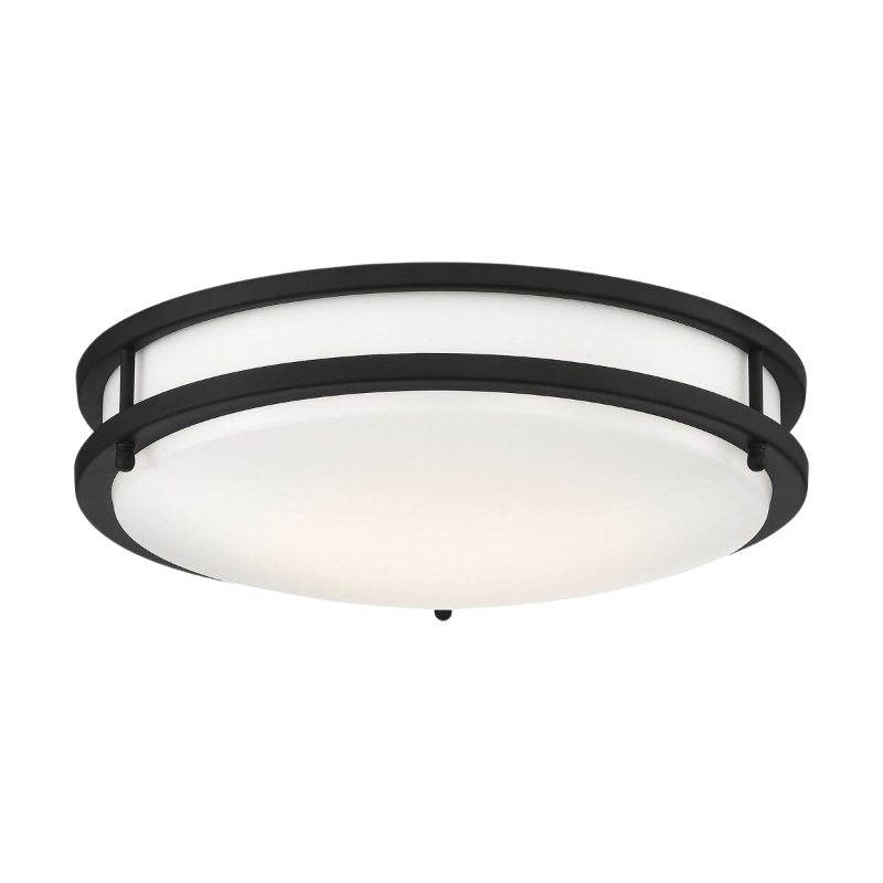 14" LED Glamour Ceiling Fixture Matte Black