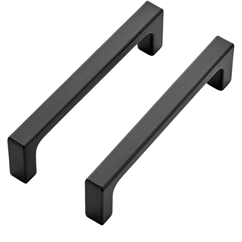 3-3/4" Square Cabinet Pull  - Matte Black