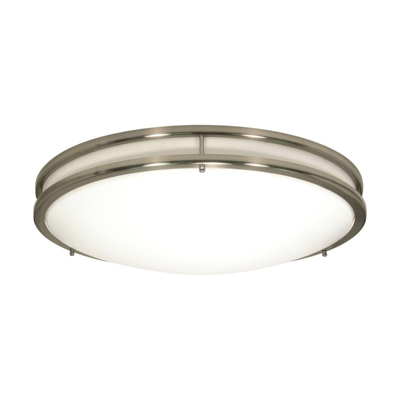 10" Glamour LED 18W  Flush Mount Fixture - Satin Nickel