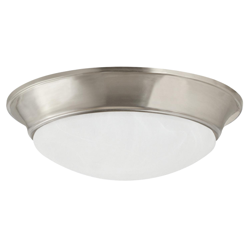 LED Flush Mount Fixture - Satin Nickel - 13"- 21 Watt