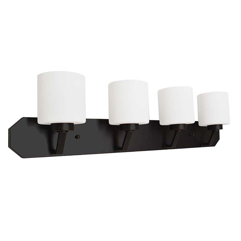 36" Paris 4 Bulb Vanity Fixture - Matte Black