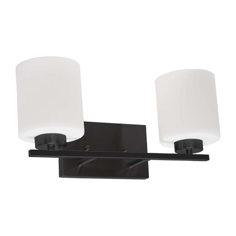 15" Idris 2 Bulb Vanity Fixture - Matte Black
