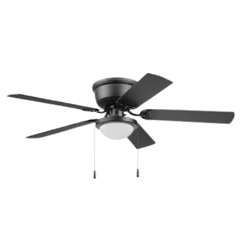 52" LED Indoor Ceiling Fan - Matte Black