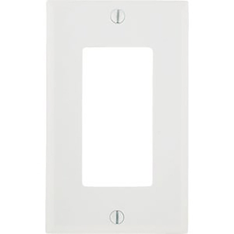1 Gang Decorator/Rocker Wall Plate - Mid Size - White