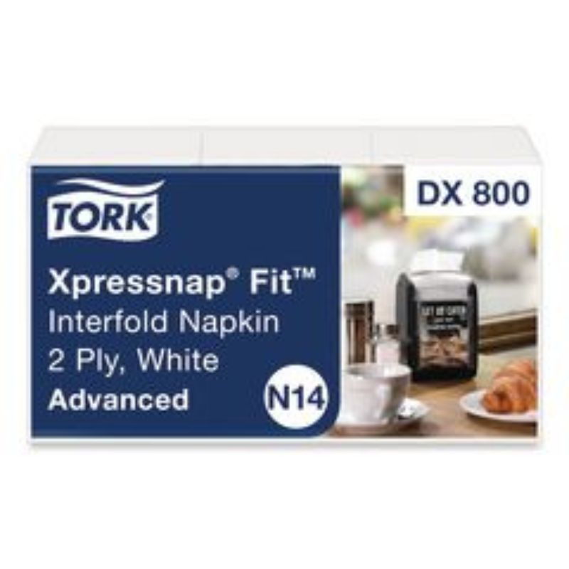 Tork 2-Ply White Dispenser Napkins - 120/Pack