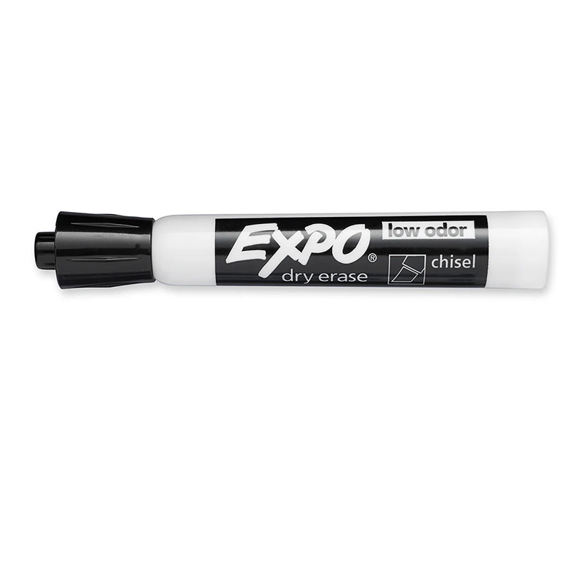 Expo® Black Chisel Tip Dry Erase Markers - 4/Pack