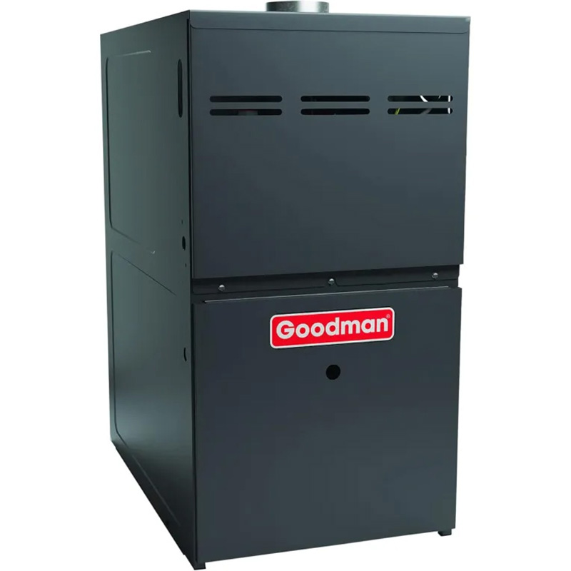 3.0 - 3.5 Ton Goodman® 80% Afue - Multi-Speed - Single Stage - Upflow/Horizontal Gas Furnace - 60K BTU
