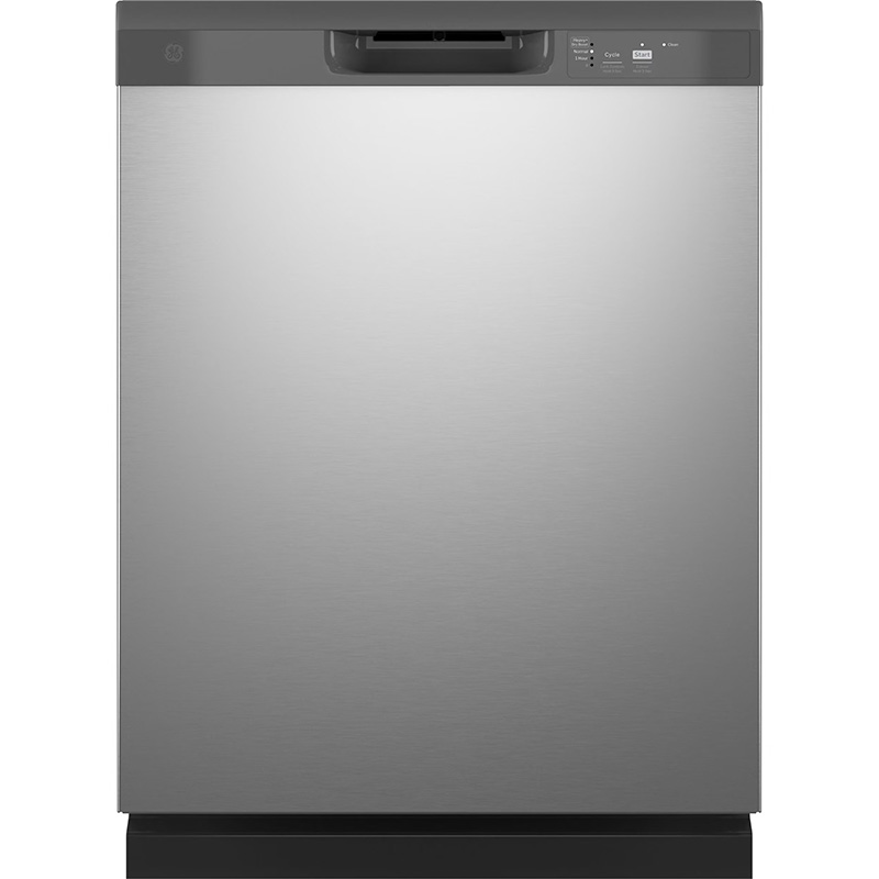 GE® Dishwasher with Front Controls - Stainless Steel
