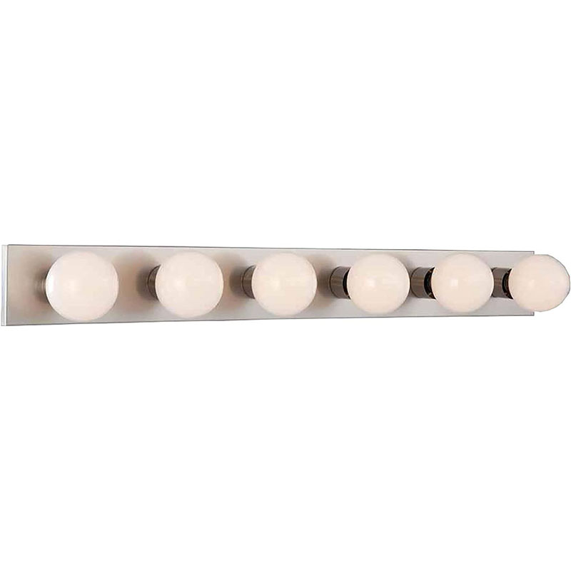 36" Royal Cove 6 Bulb Vanity Fixture - Satin Nickel