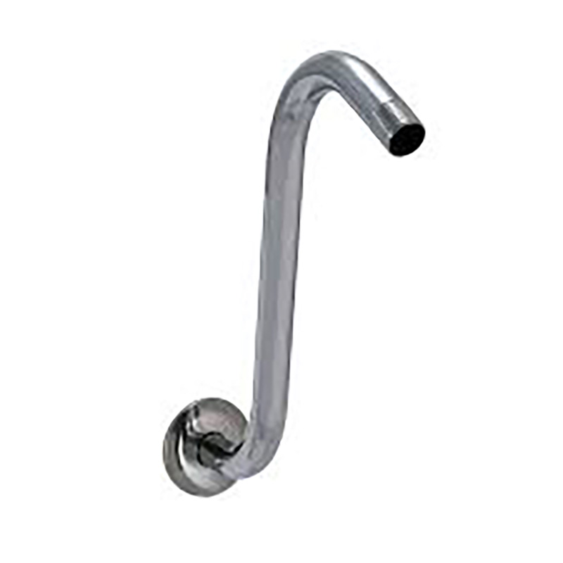 S Shaped Shower Arm W/Flange 8"