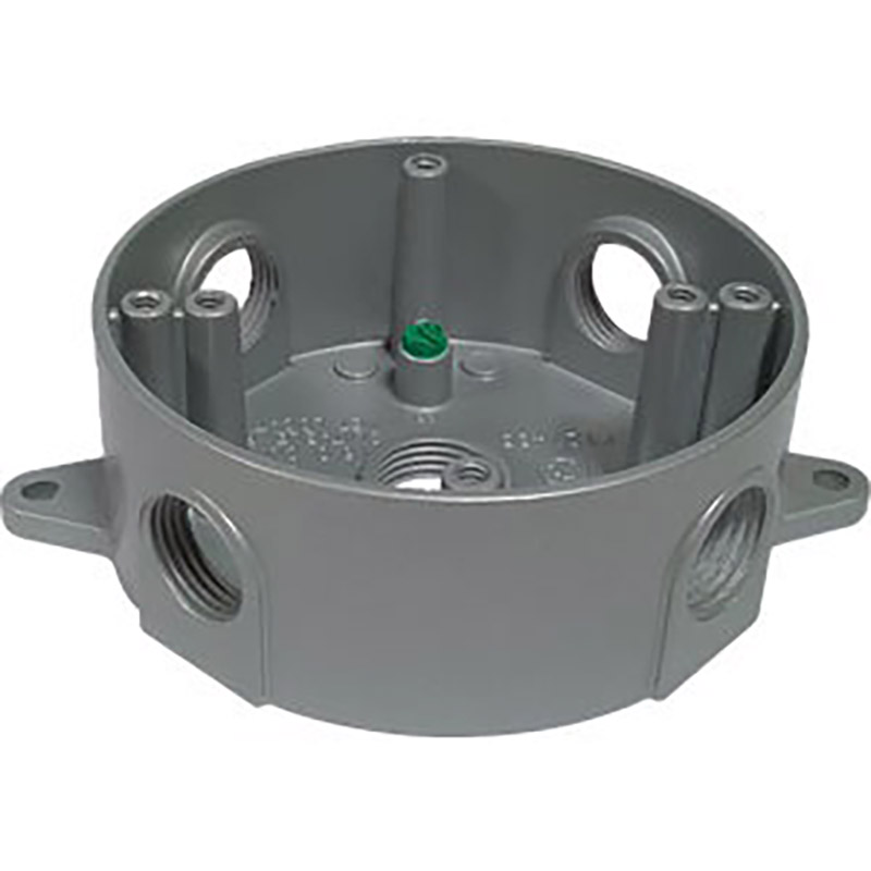 4" Round Weatherproof Box 5Hle