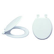Standard White Wood Toilet Seat