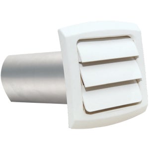 4" Wht Louvered Vent Hood