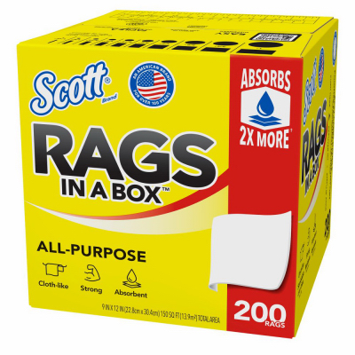 Scott Rags In A Box 200 Count
