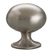 1-1/4" Cabinet Knob Egg Shape Sn