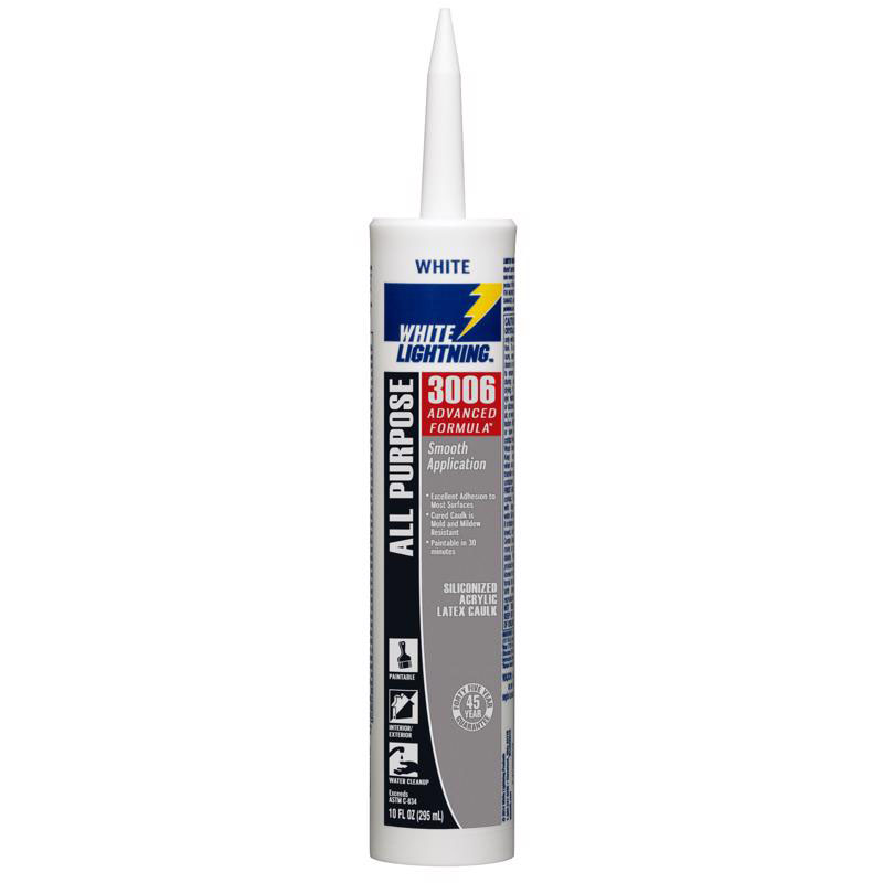 White Lightning Acrylic Siliconized Latex Caulk