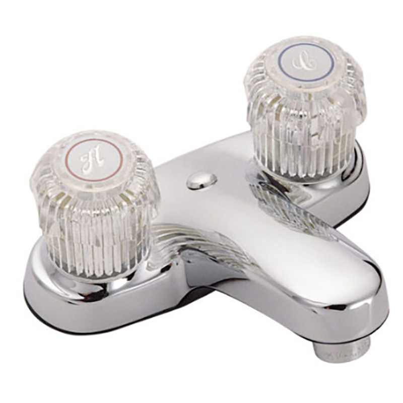 Banner Two Handle Bathroom Faucet - Satin Nickel - Without Pop-Up