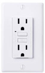 GFCI Receptacle - 15 Amp - White - 10/pack