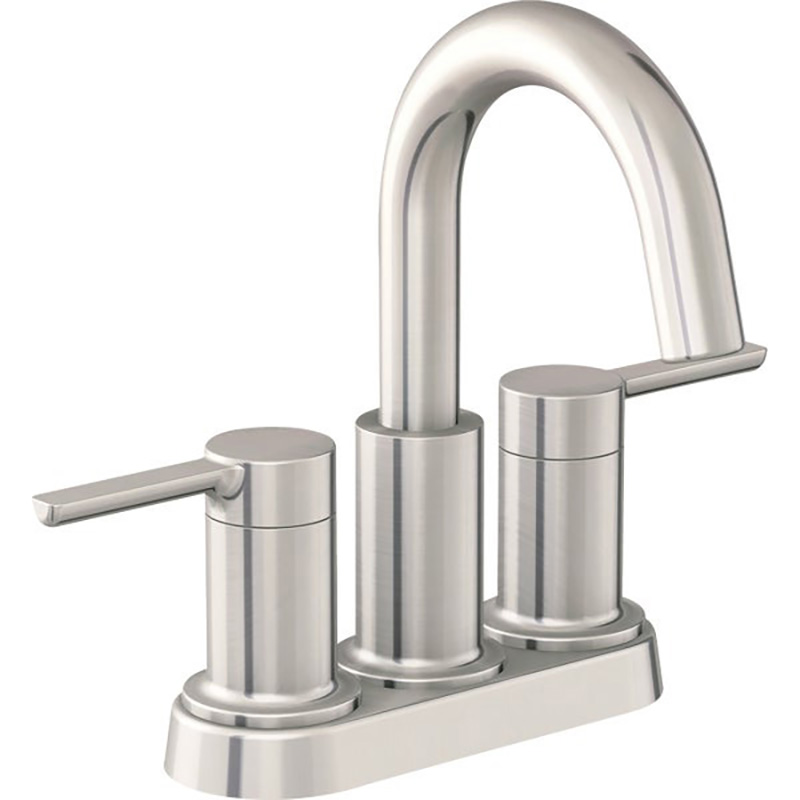 Two Handle Bathroom/Bar Faucet - Satin Nickel - With Pop-Up