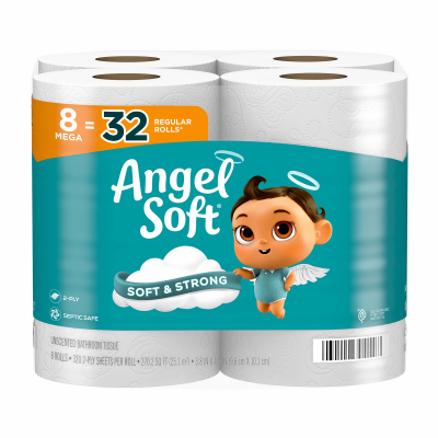 Angel Soft Mega Roll Toilet Paper - 8/pack