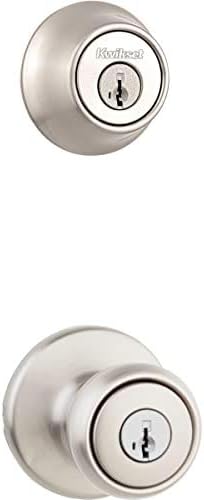 Kwikset 660 Series Deadbolt and Tylo 400T Entry Lock Combo - SmartKey - Satin Nickel