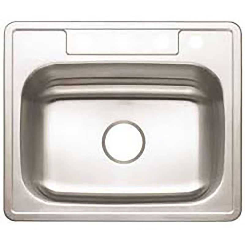 Ss Single Sink 25" X 22" X 6"