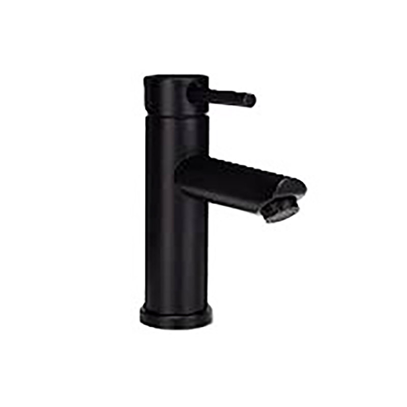 Single Handle Bathroom Basin Faucet - Matte Black - Without Pop-Up