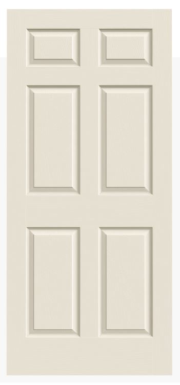 34" x 80" x 1-3/8" Primed Interior 6 Panel Hollow Core Door
