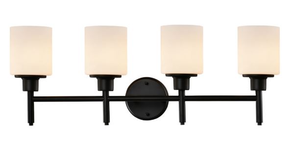 Aubrey 30" Vanity Fixture - 4 Light - Matte Black