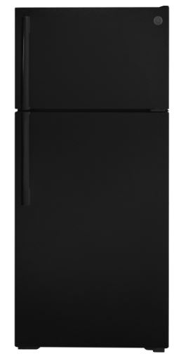 GE® 16.6 cu. ft. Top Freezer Refrigerator - Black