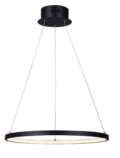 21" Lexi 21W LED Chandelier - Matte Black
