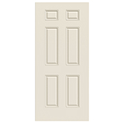 18" x 80" x 1-3/8" Primed Interior 6 Panel Hollow Core Door
