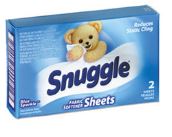Snuggle Vending Machine Fabric Softener Dryer Sheets - 100/pack