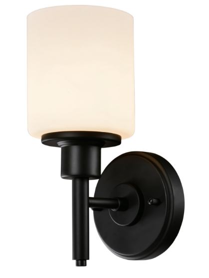 Aubrey 7" Wall Sconce - 1 Light - Matte Black