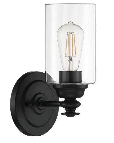 Dardyn 6" Wall Sconce - 1 Light - Matte Black
