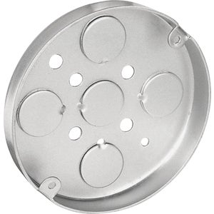 ROUND STEEL PAN ELECTRICAL WIRING BOX