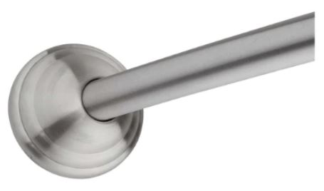 54" to 72" Adjustable Curved Shower Rod - Stainless Steel