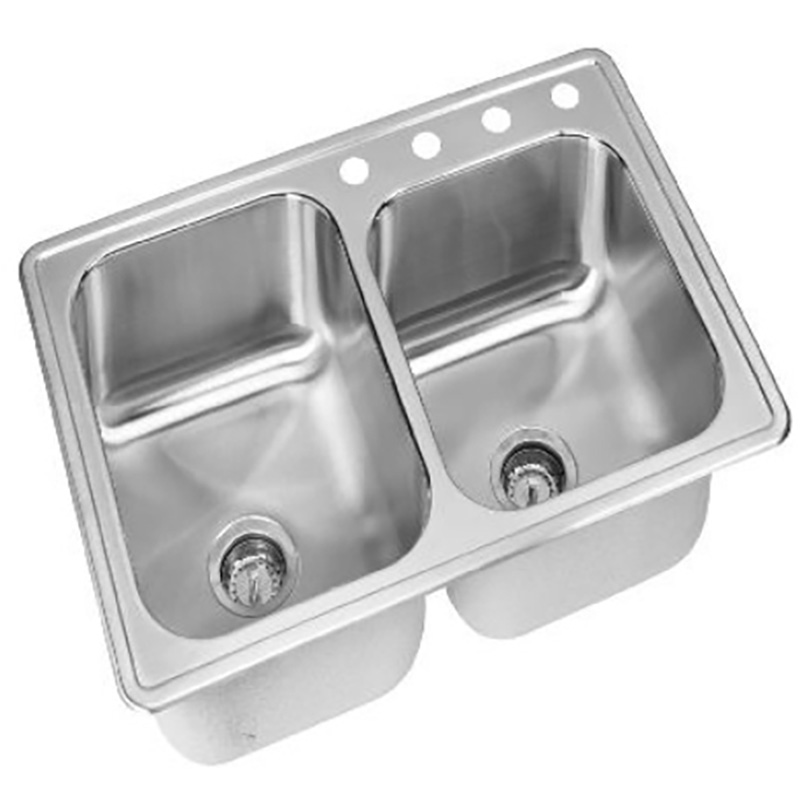 8" Ss Double Offset Kit Sink Dro