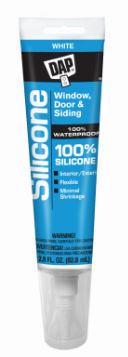 Dap Silicone Rubber Sealant - 2.8 oz - Clear