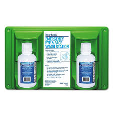 Double Eyewash Station with (2) 16oz Bottles