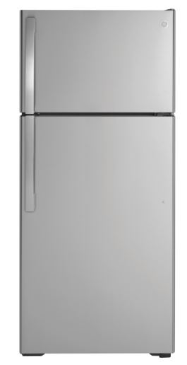 GE® 16.6 cu. ft. Top Freezer Refrigerator - Stainless Steel