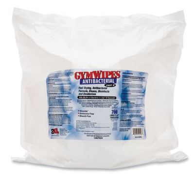 Antibacterial Gym Wipes - 700/pack