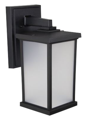 13W LED Outdoor Wall Fixture - Black
